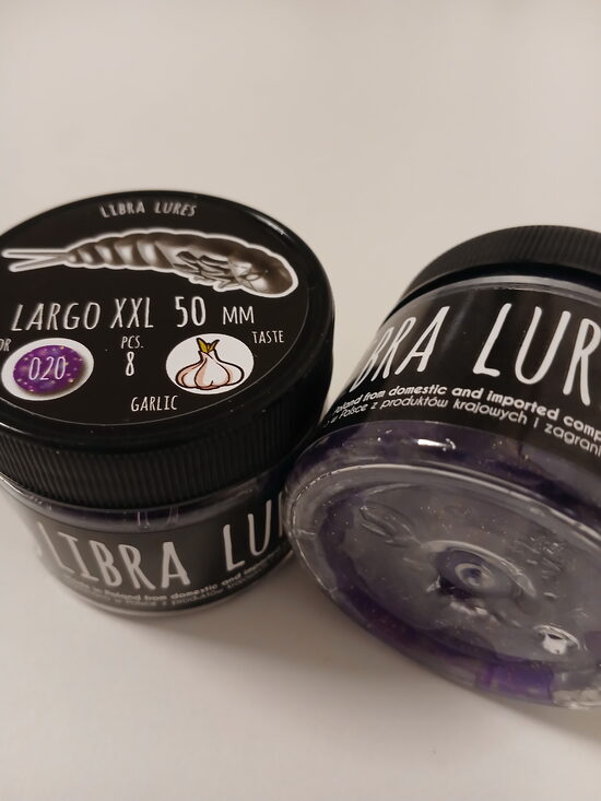 Largo XXL 50mm, 020 Purple With Glitter, 4,85gr, Garlic, 8pcs/pack